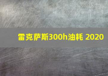 雷克萨斯300h油耗 2020